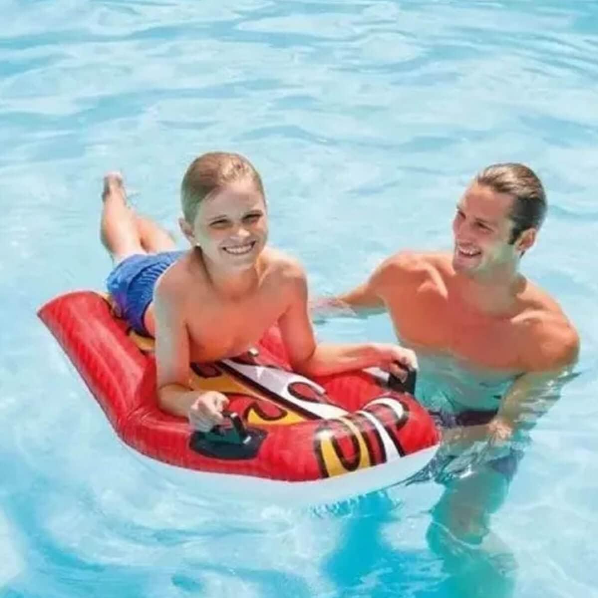Buy Intex Joy Rider Floating Bed Red | Yallatoys.com