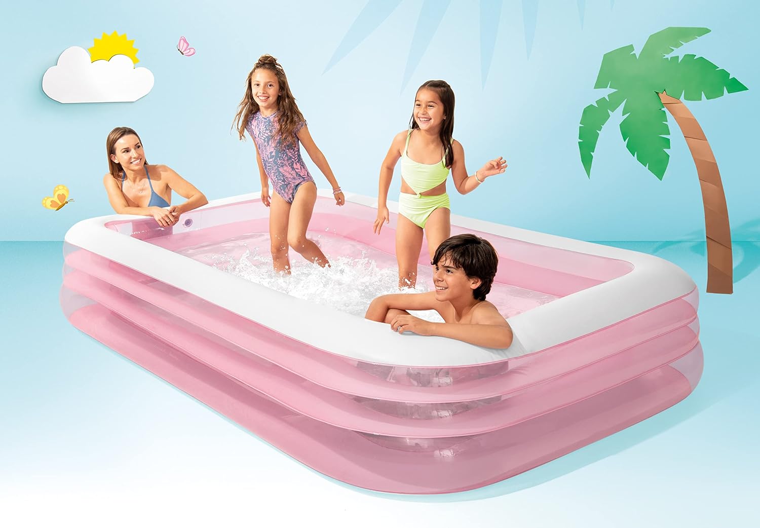 Buy Intex Swim Center Family Pool Pink | Yallatoys.com