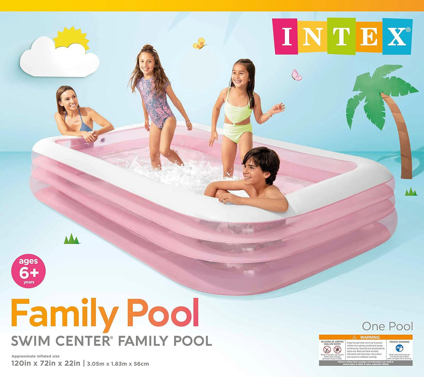 Buy Intex Swim Center Family Pool Pink | Yallatoys.com