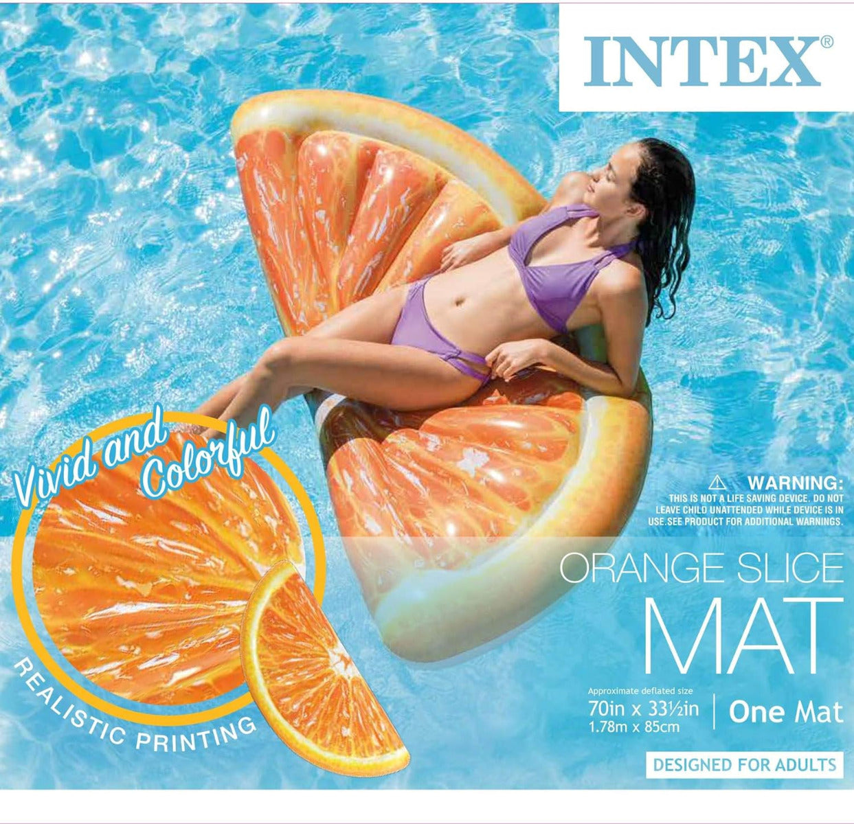 Buy Intex Sliced Orange Mat | Yallatoys.com