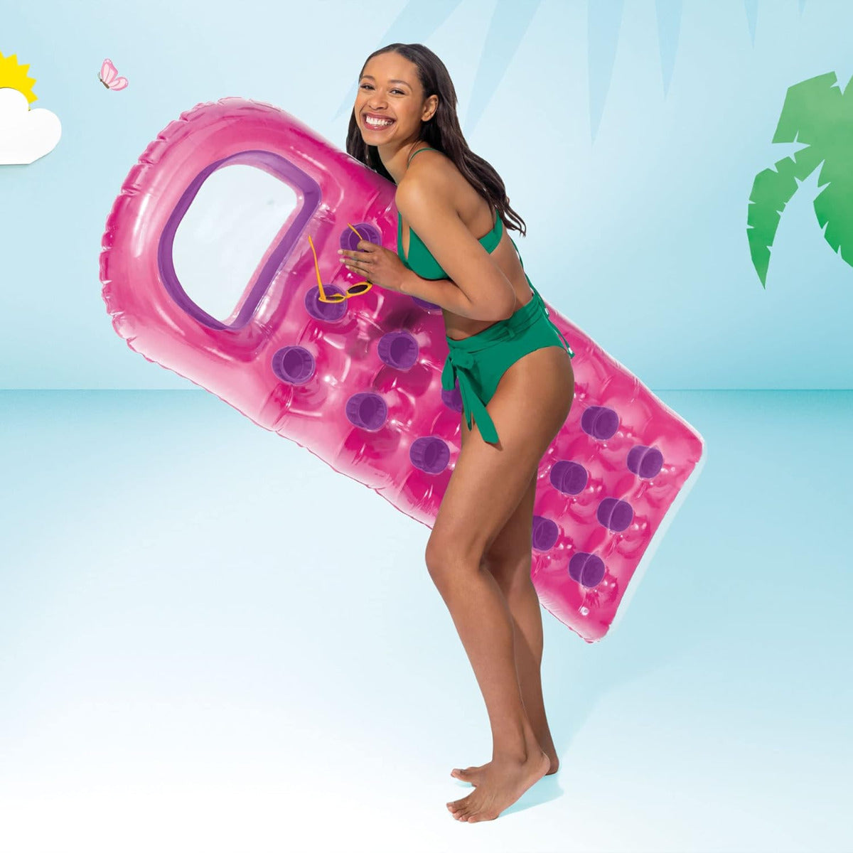 Buy Intex 18 pocket Suntanner Mats Pink | Yallatoys.com
