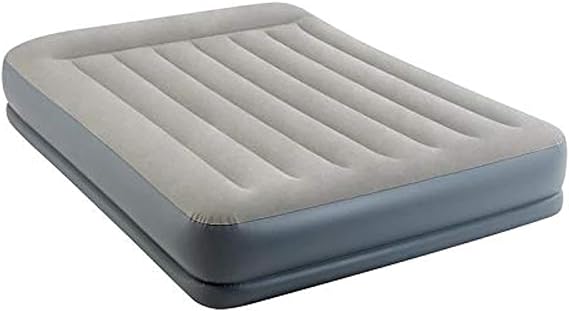 Buy Intex Queen Size Pillow Rest Mid-Rise Airbed With Built-In Electric Pump | Yallatoys.com