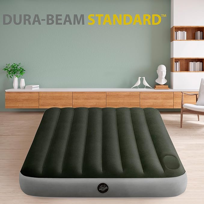 Buy Intex Full Dura Beam Downy Airbed With Foot Bip | Yallatoys.com