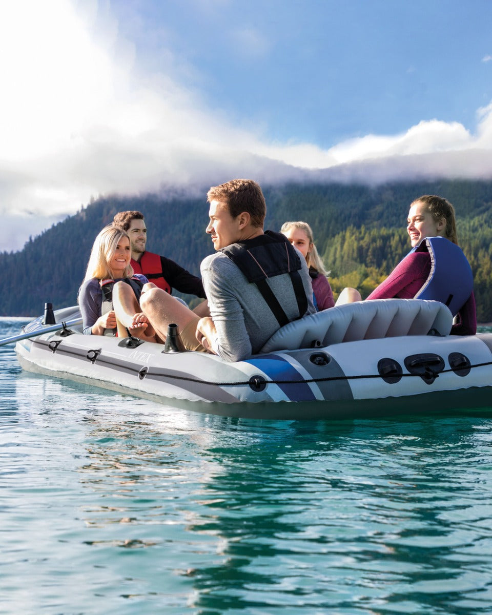 Buy Intex Excursion Inflatable Boat Set 5 Person | Yallatoys.com