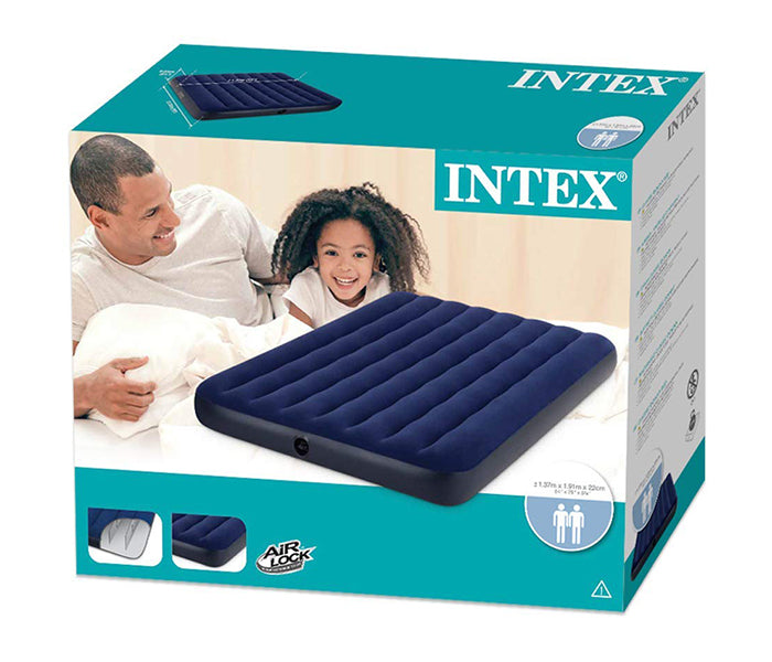 Buy Intex Downy Airbed Royal Blue | Yallatoys.com