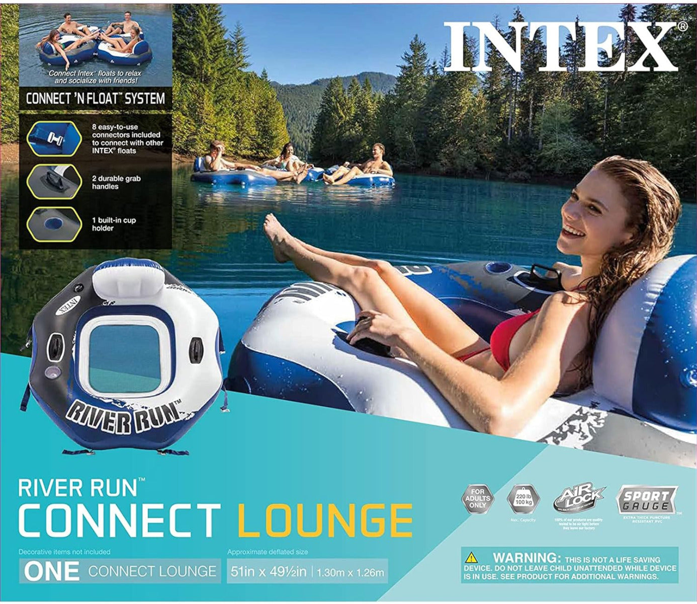 intex river float