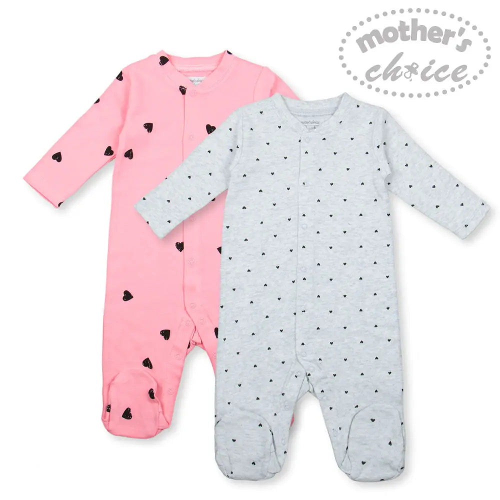 Mothers Choice Babygrower With Aop - Pink Mothers Choice