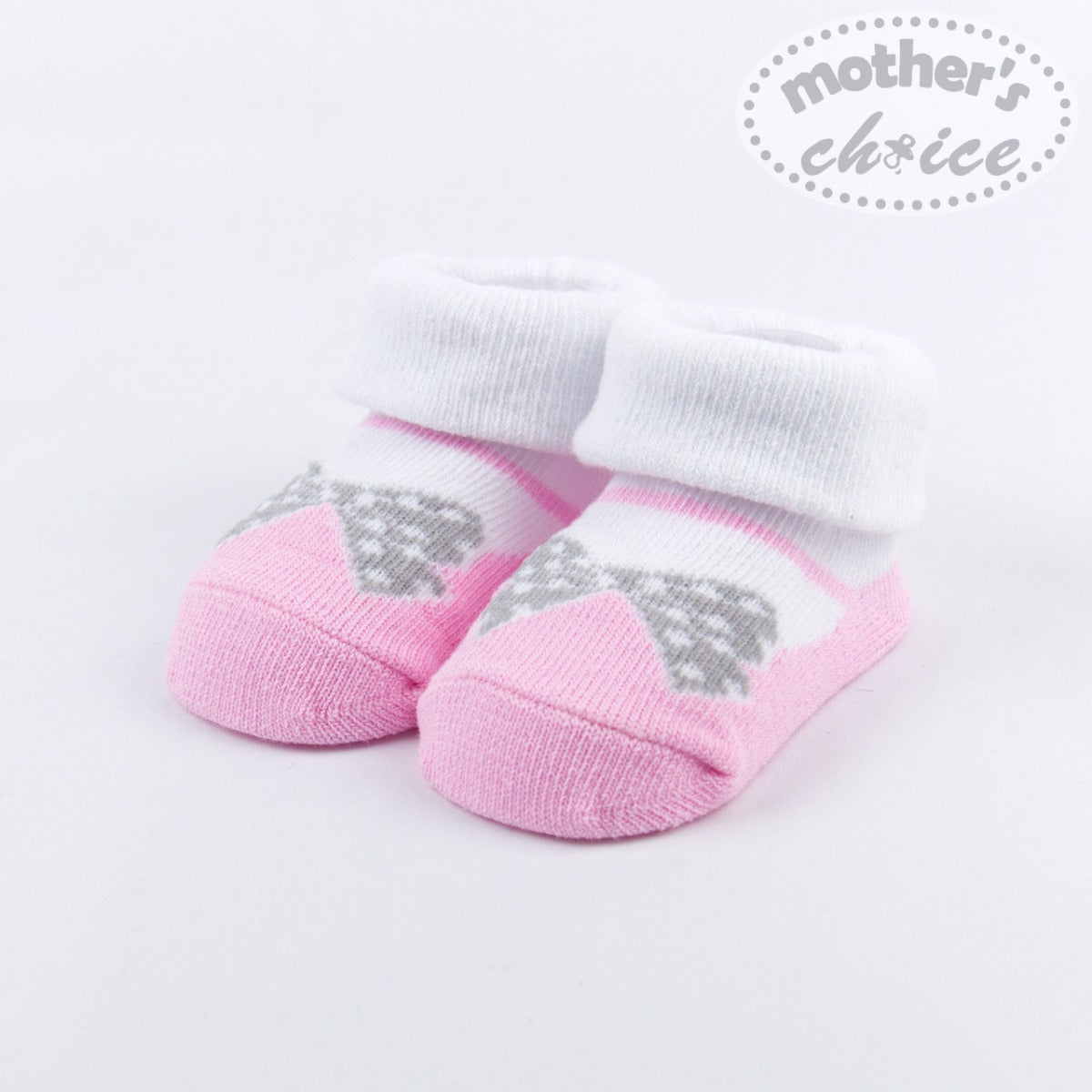 Mother'S Choice-Baby Socks Spandex.Pink Gilt Mothers Choice Yallatoys