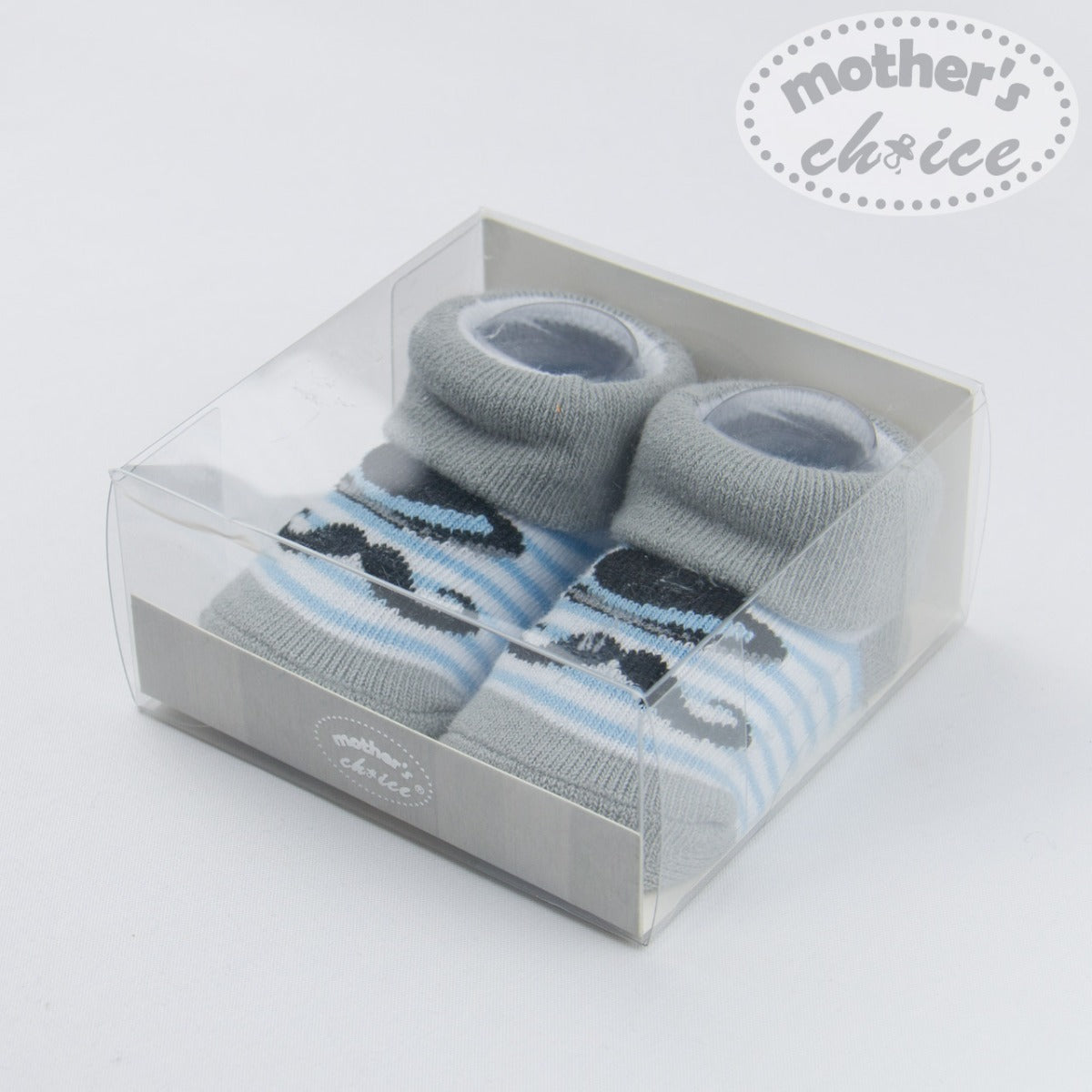 Mother'S Choice-Baby Socks Spandex.White Grey Mothers Choice Yallatoys