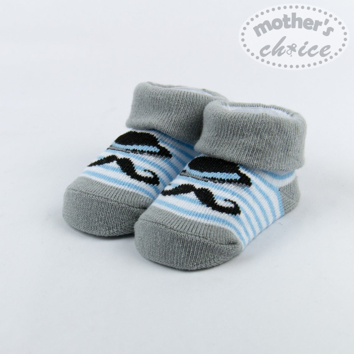 Mother'S Choice-Baby Socks Spandex.White Grey Mothers Choice Yallatoys