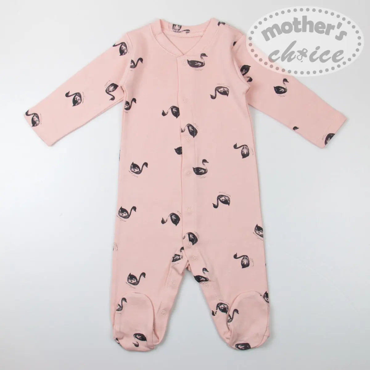 Mothers Choice Babygrower With Aop - White & Pink Mothers Choice