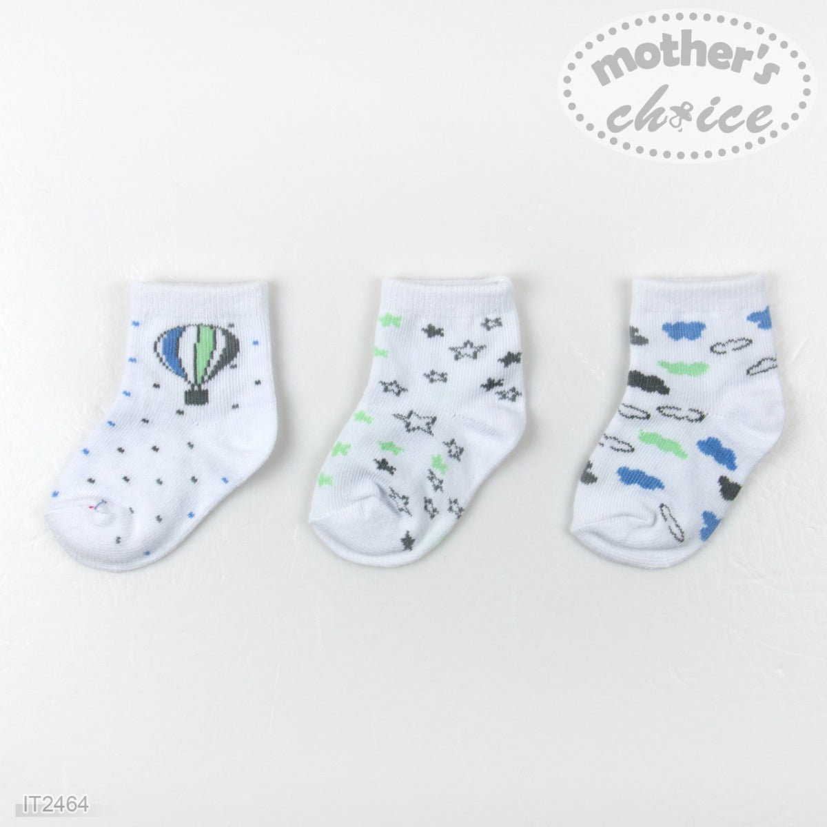 Mothers Choise Baby'S 3 Pair Socks.  - 1 Mothers Choice Yallatoys