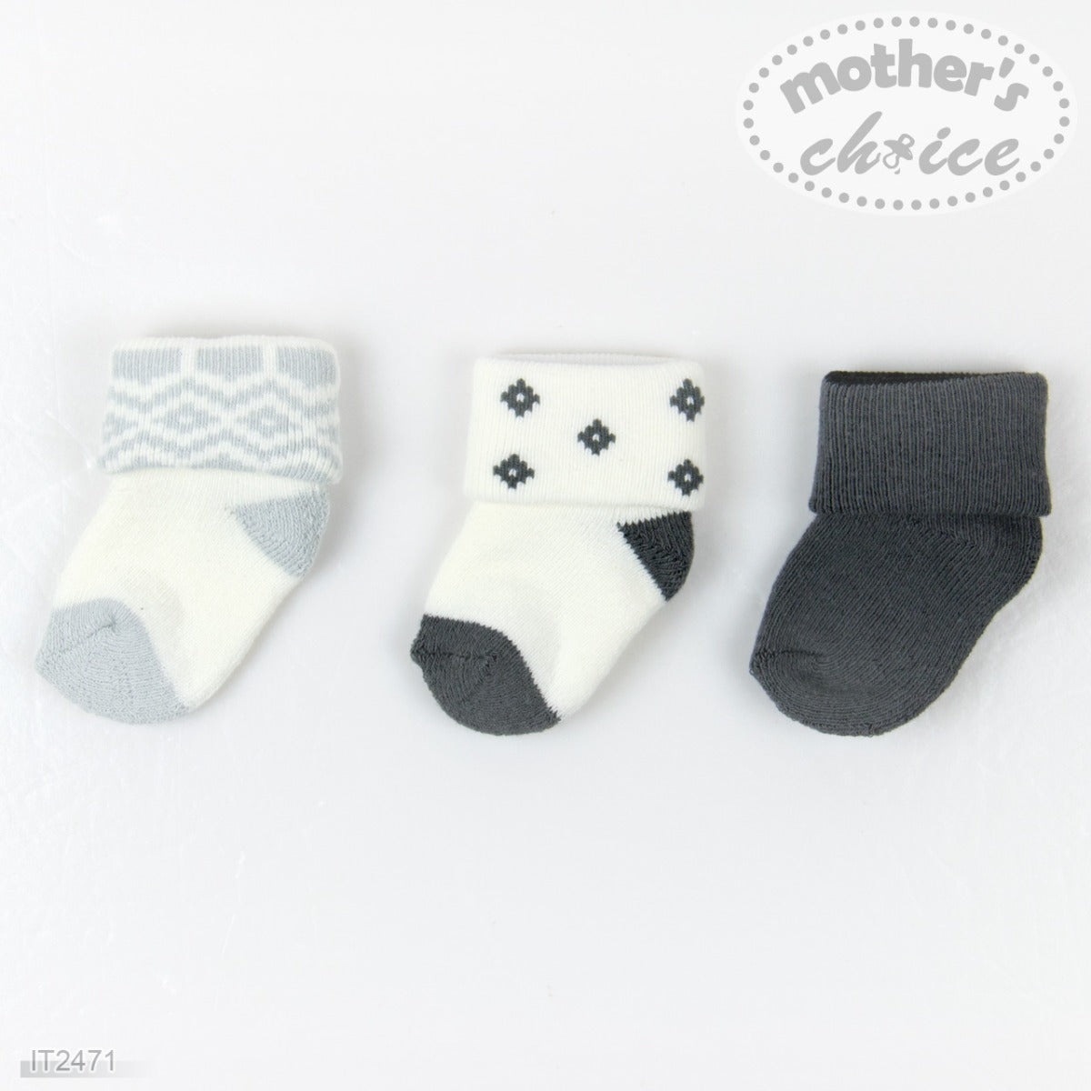 Mothers Choise Baby'S 3 Pair Turn Head Socks.  - 1 Mothers Choice Yallatoys