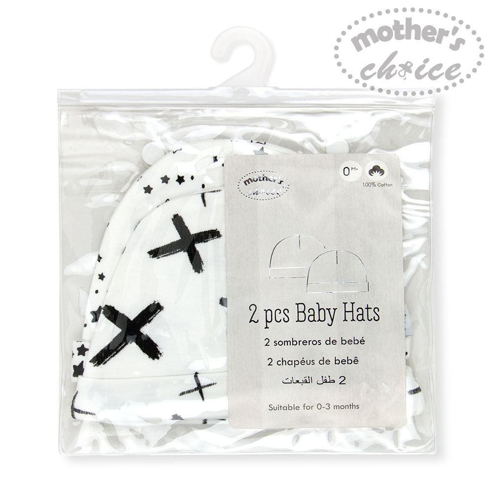 Mother'S Choice- Cap 2-Pk White Mothers Choice Yallatoys