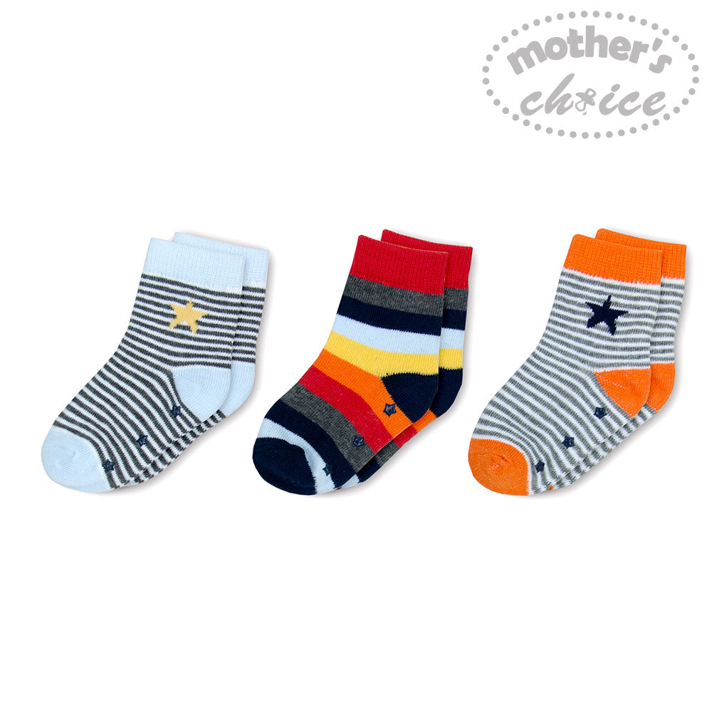 Mother'S Choice-Baby 3 Prs Pack Socks.Star Mothers Choice Yallatoys