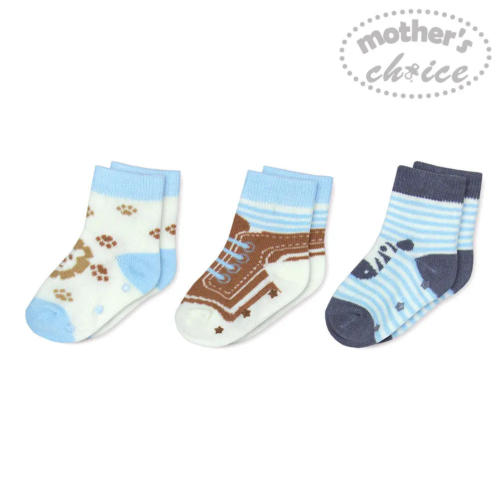 Mothers Choise Baby 3 Prs Pack Socks.  - 2 Mothers Choice Yallatoys