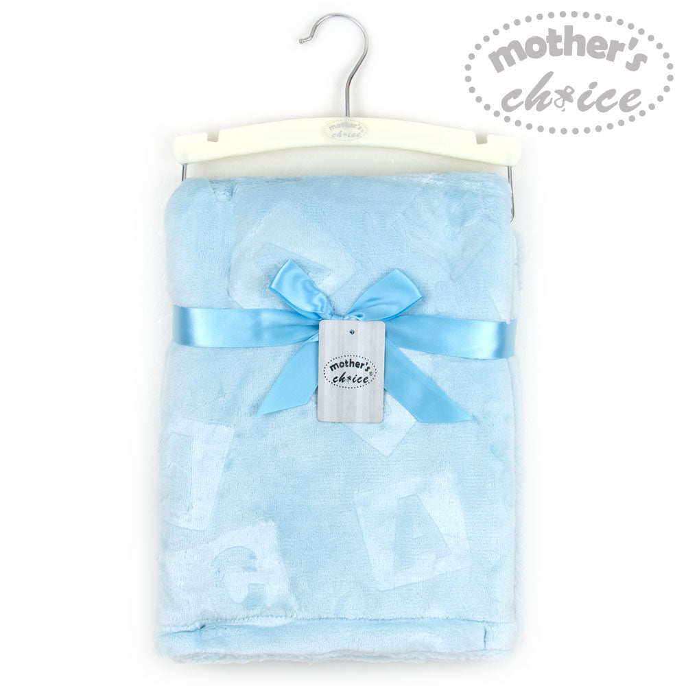Mother'S Choice-Baby Embossed Blanket Blue Mothers Choice Yallatoys