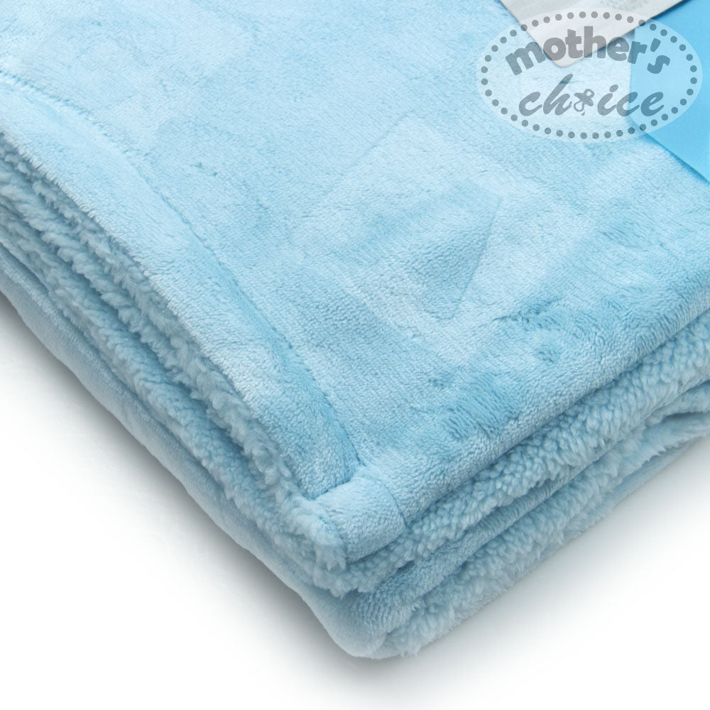 Mother'S Choice-Baby Embossed Blanket Blue Mothers Choice Yallatoys
