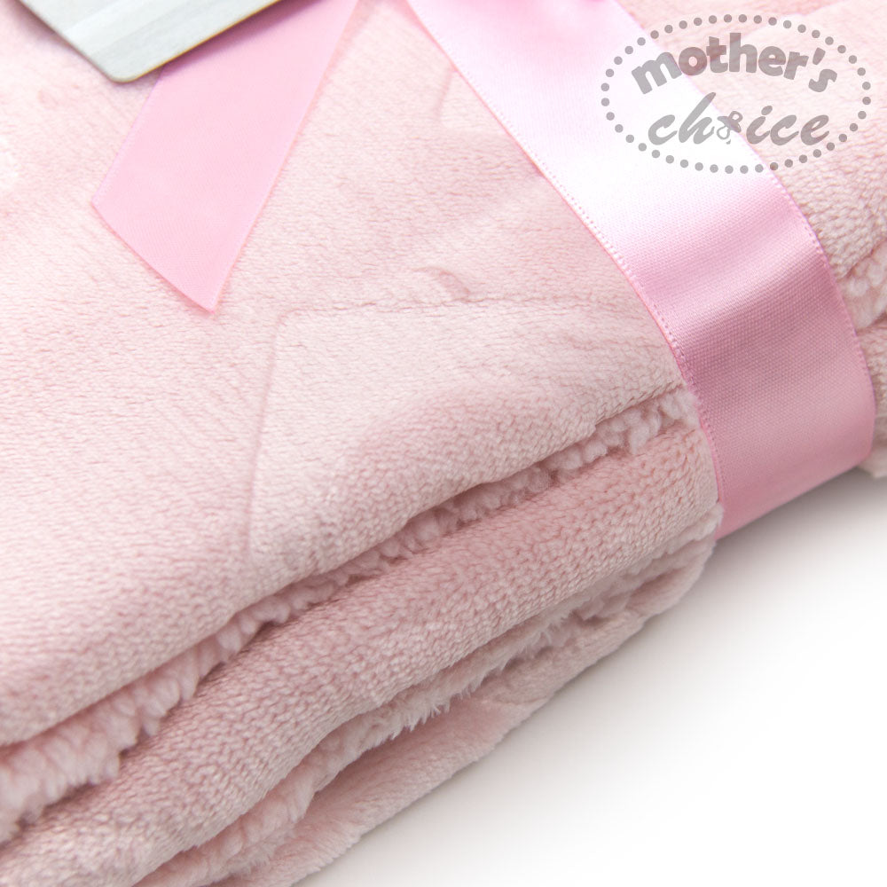 Mother'S Choice-Baby Embossed Blanket Pink Mothers Choice Yallatoys