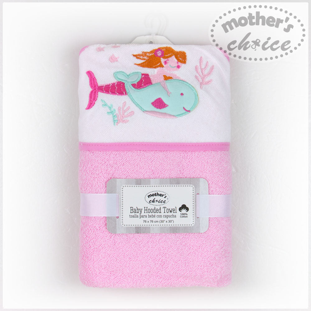 Mothers Choise Baby Hooded Towel With Embrodiery.  - 1 Mothers Choice Yallatoys