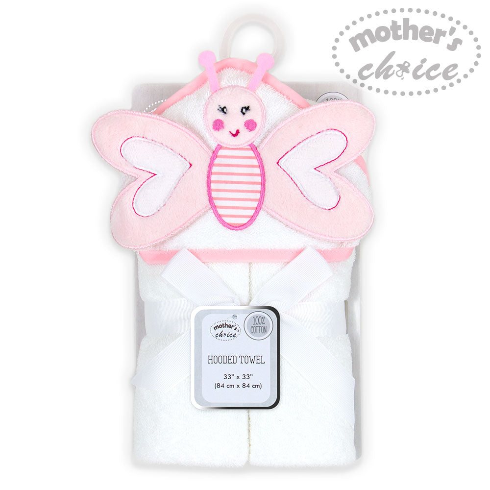 Mother'S Choice-3-D Hooded Towel Butterfly Mothers Choice Yallatoys