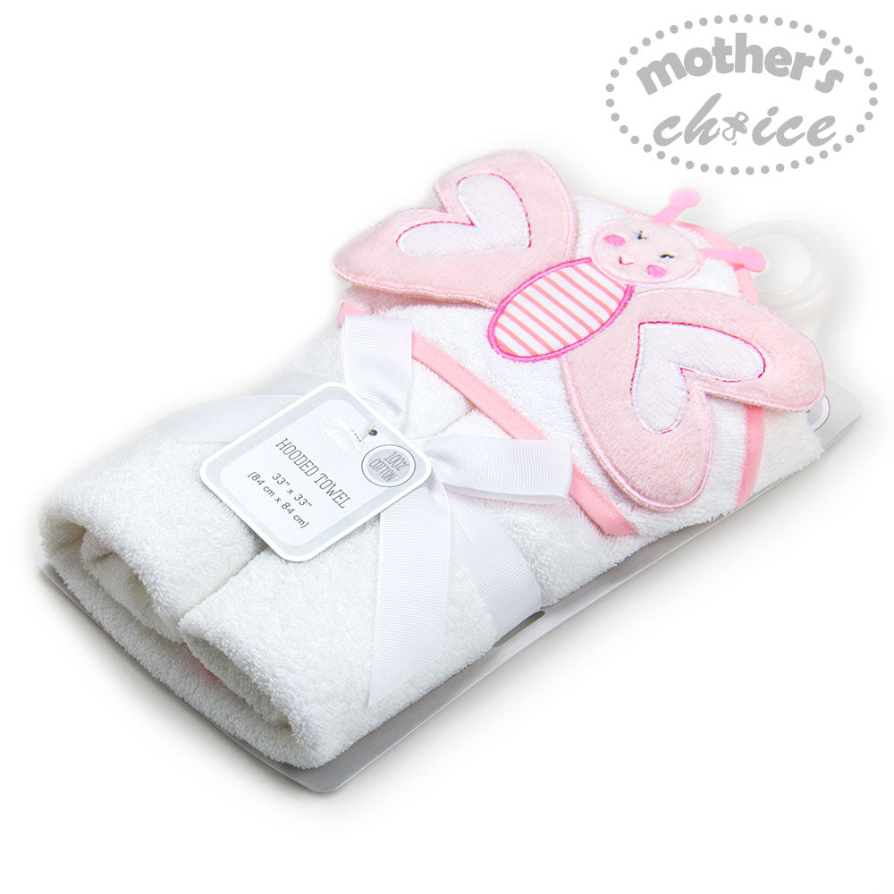 Mother'S Choice-3-D Hooded Towel Butterfly Mothers Choice Yallatoys