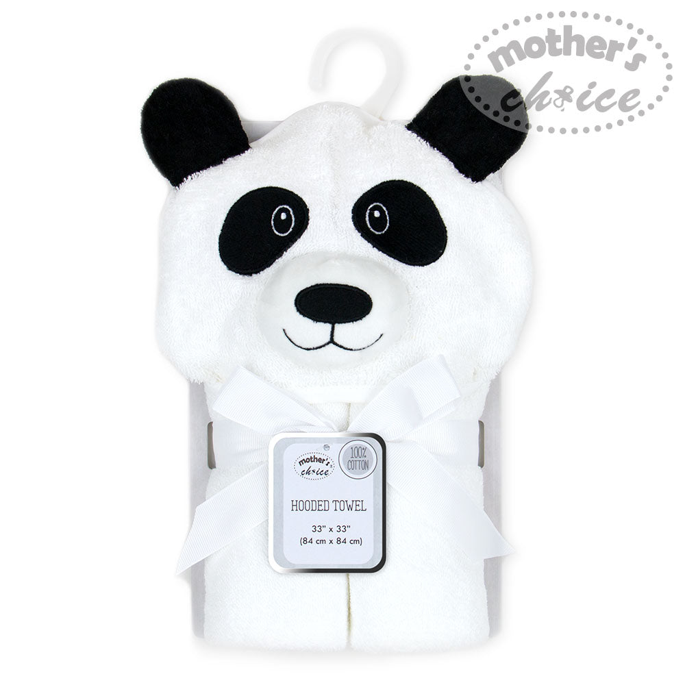 Mother'S Choice-3-D Hooded Towel Panda Mothers Choice Yallatoys