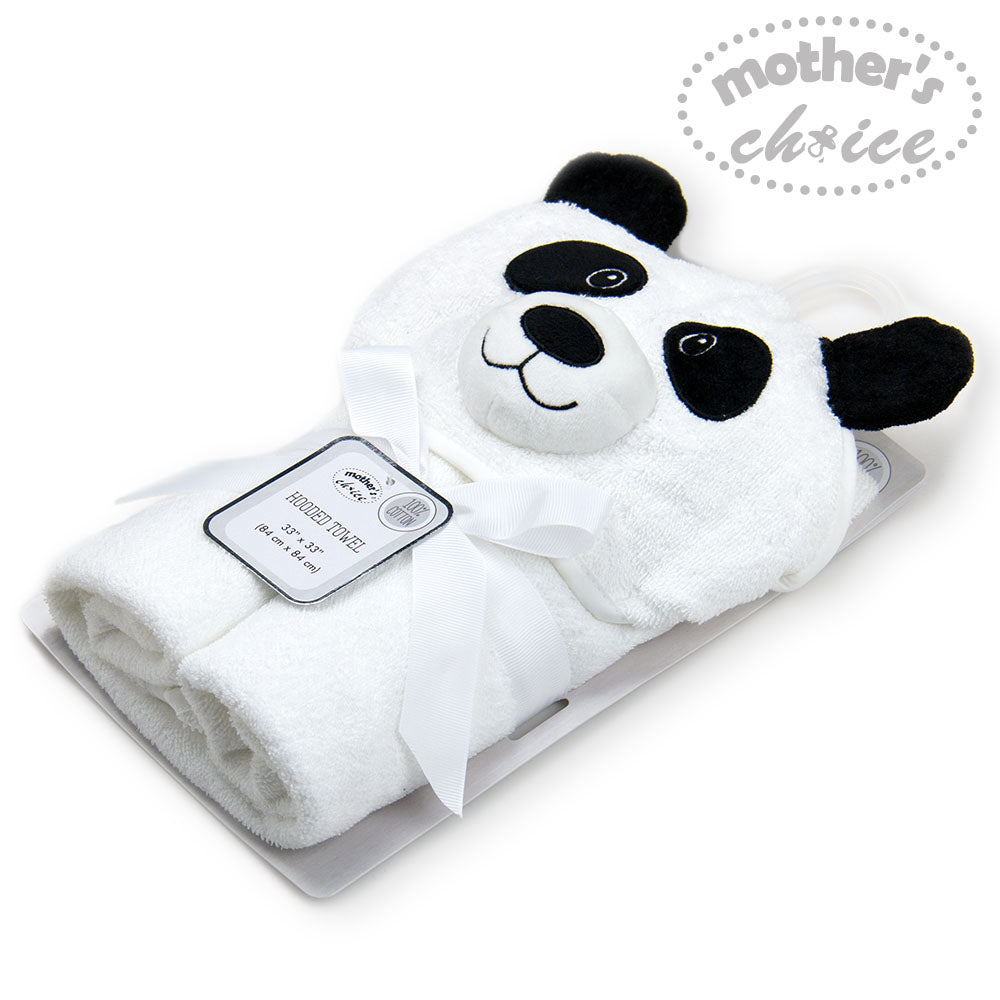 Mother'S Choice-3-D Hooded Towel Panda Mothers Choice Yallatoys