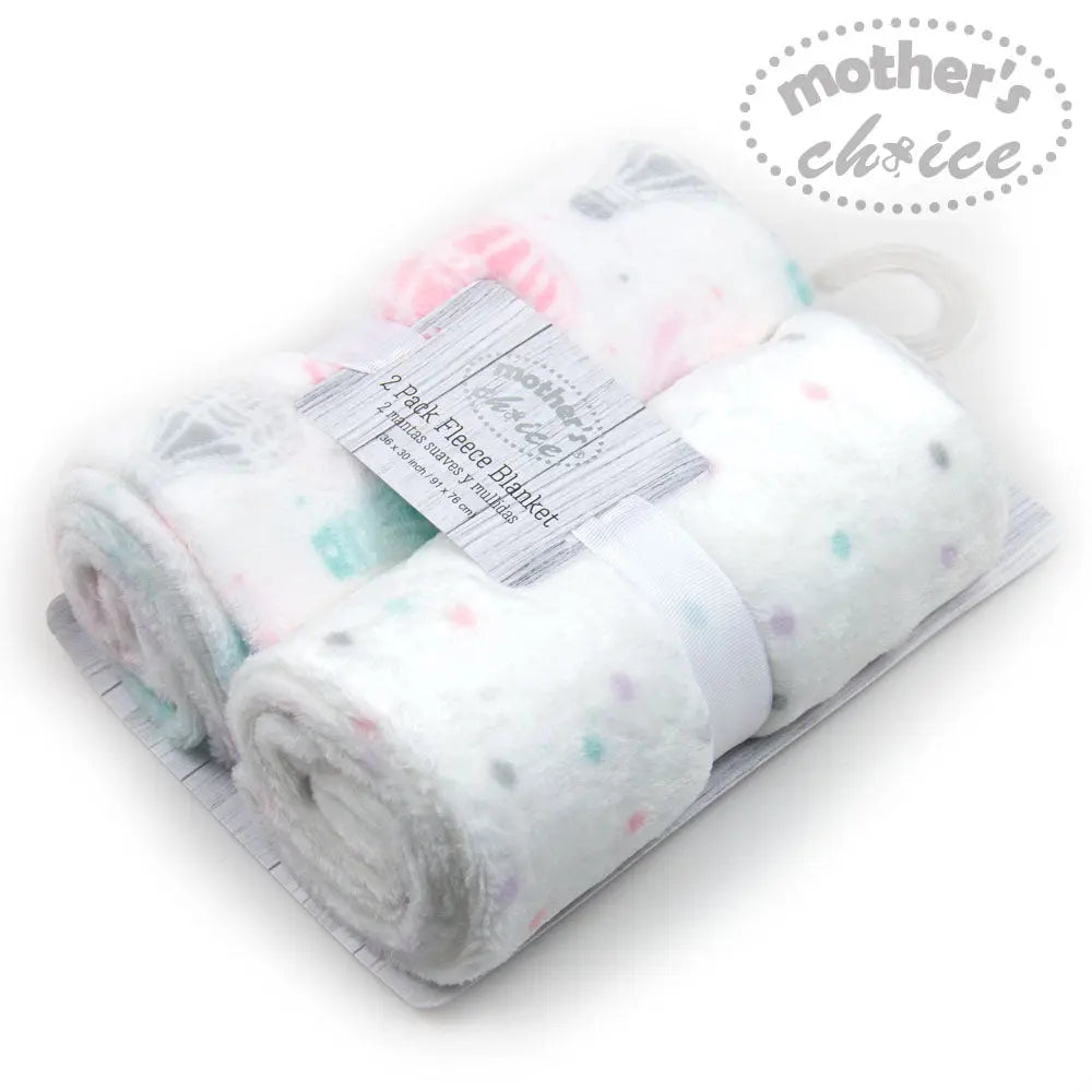 Mothers Choise Item::2 Pk Flannel Fleece Receiver White/Baloons Mothers Choice Yallatoys