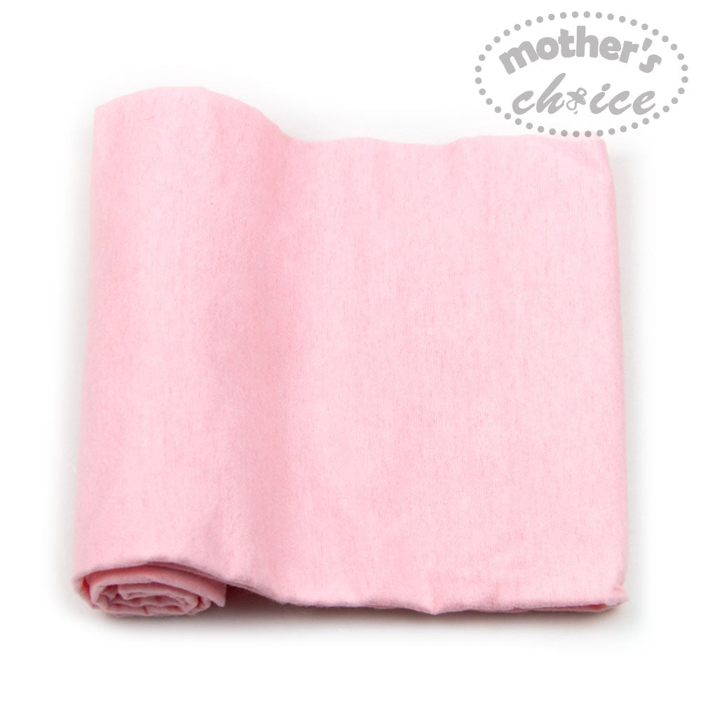 Mothers Choice 3Pk Flannel Receiver With Overlock Binding White Pink