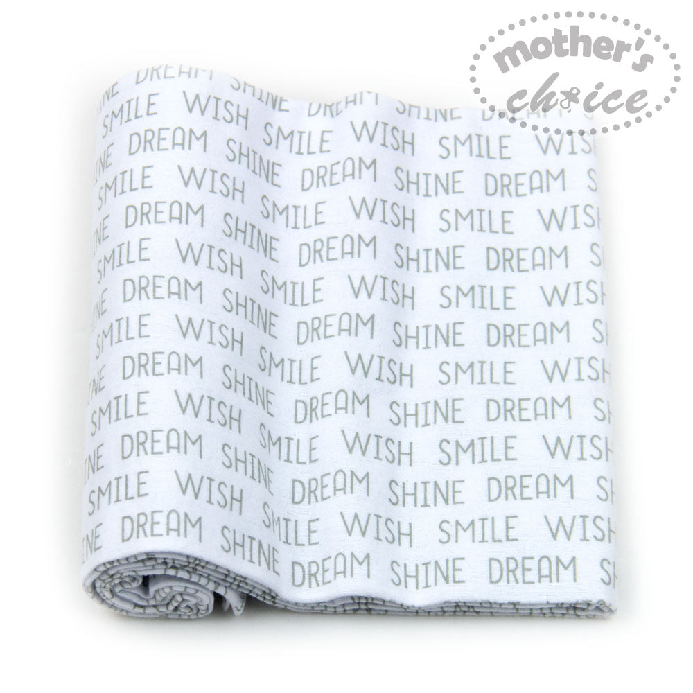 Mothers Choice 3Pk Flannel Receiver With Overlock Binding Grey Mothers Choice Yallatoys