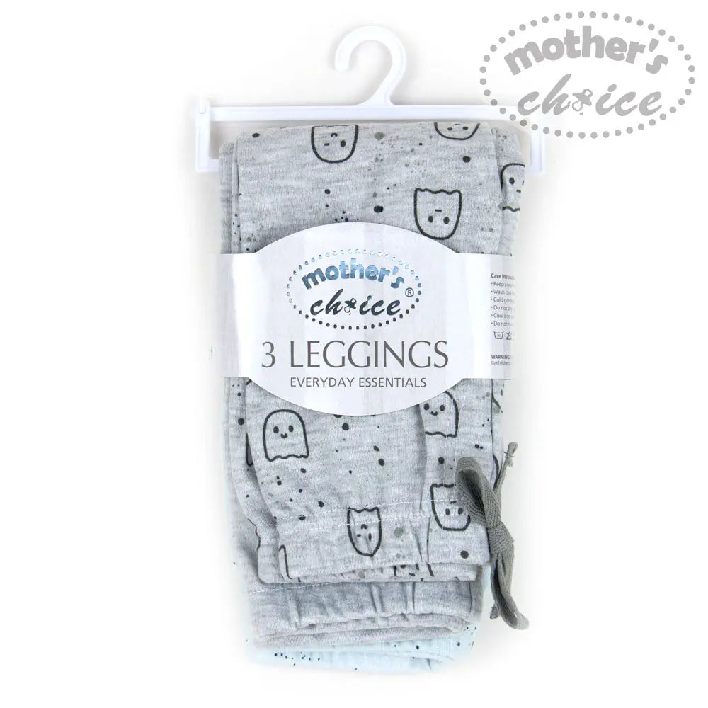 Mothers Choice Baby Legging In 3Pcs Pack - Grey Mothers Choice