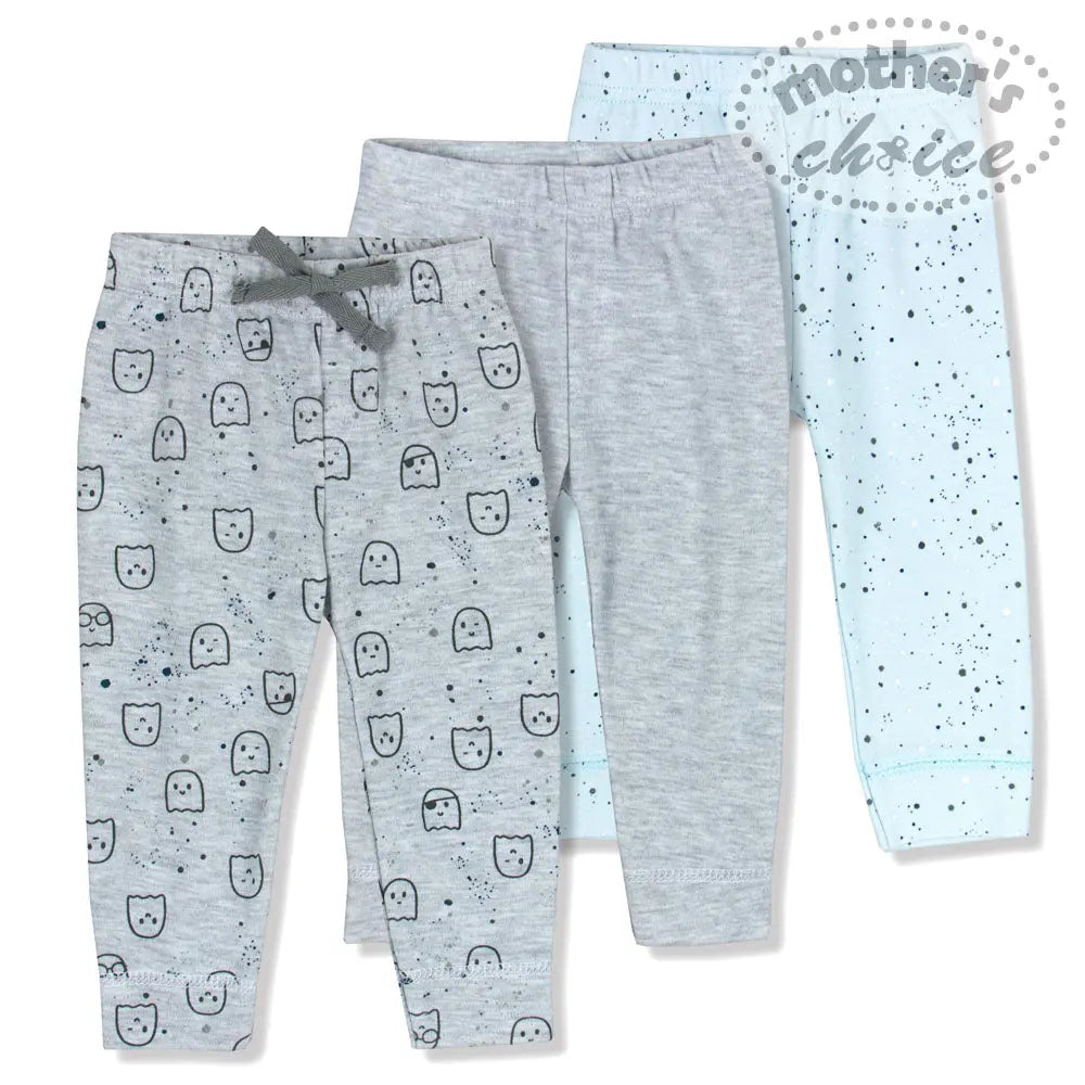 Mothers Choice Baby Legging In 3Pcs Pack - Grey Mothers Choice