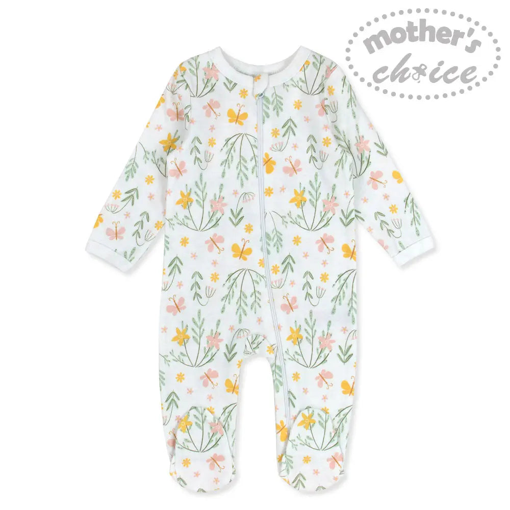 Mothers Choice Headband+Coverall - White Mothers Choice