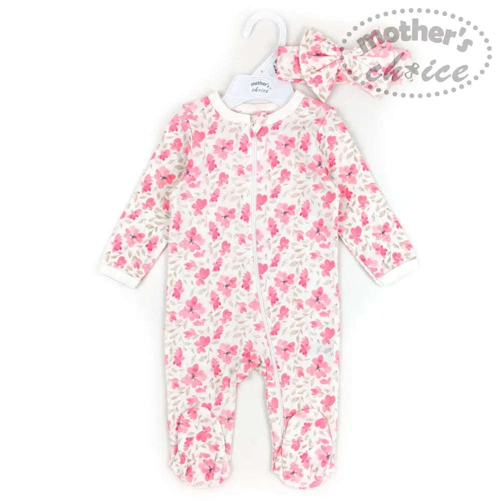 Mothers Choice Headband+Coverall - Flower Mothers Choice Yallatoys