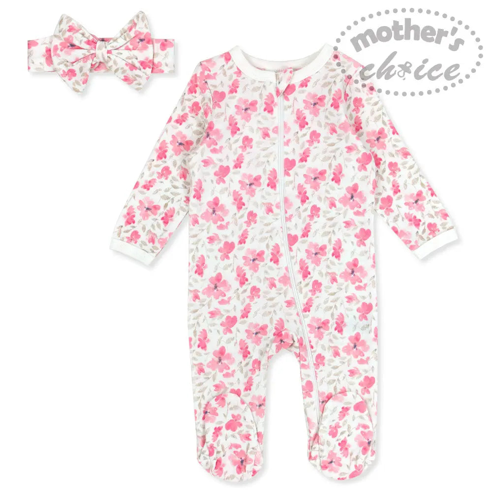 Mothers Choice Headband+Coverall - Flower Mothers Choice Yallatoys