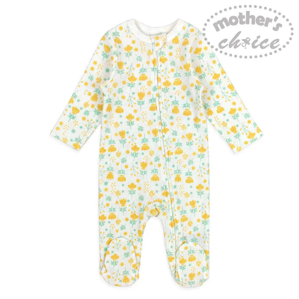 Mothers Choice 2Pk Coverall - Yellow Mothers Choice