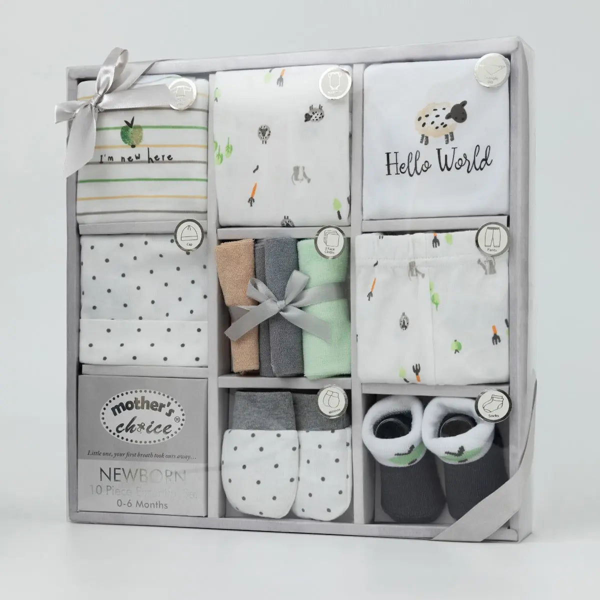 Mothers Choise Item: Baby10Pcs Gift Set Of  Bodysuit. - 2 Mothers Choice Yallatoys