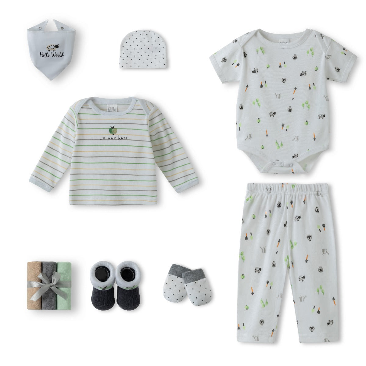 Mother'S Choice- Baby10Pcs Gift Set Of  Bodysuit.
Grey Mothers Choice Yallatoys
