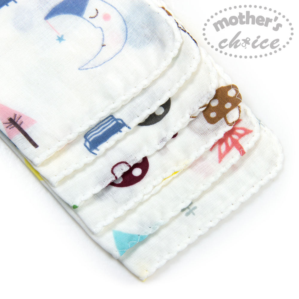 Mother'S Choice-Baby 6 Pack Muslin Face Clothswhite Mothers Choice Yallatoys