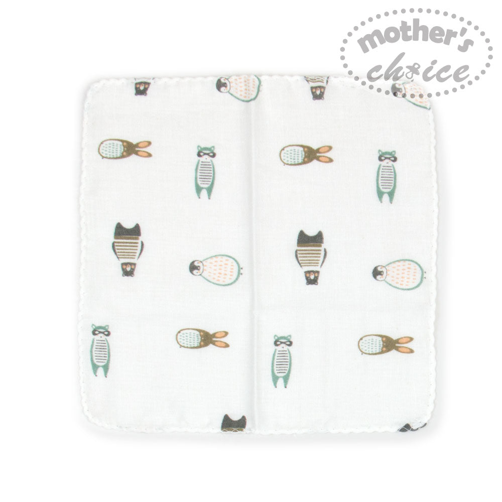 Mother'S Choice-Baby 6 Pack Muslin Face Cloths Tree Mothers Choice Yallatoys