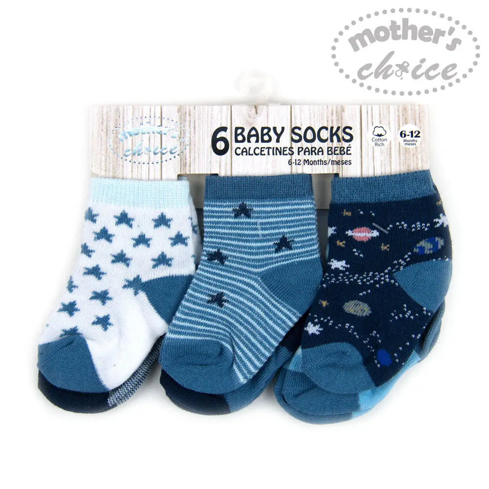 Mothers Choise Baby'S 6 Pack Socks. Mothers Choice Yallatoys