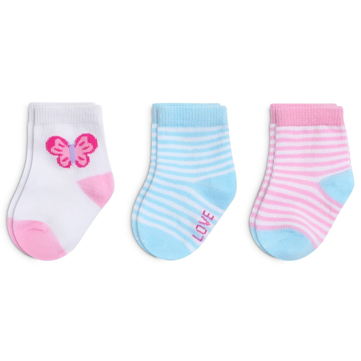 Mothers Choise Baby'S 3 Pair Turn Head Gift Box Socks. - 2 Mothers Choice Yallatoys