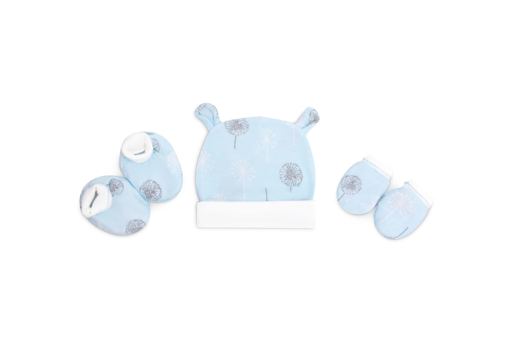 Infancie 3Pc Newborn Set Of Booties Mittens And Hat Infancie Yallatoys