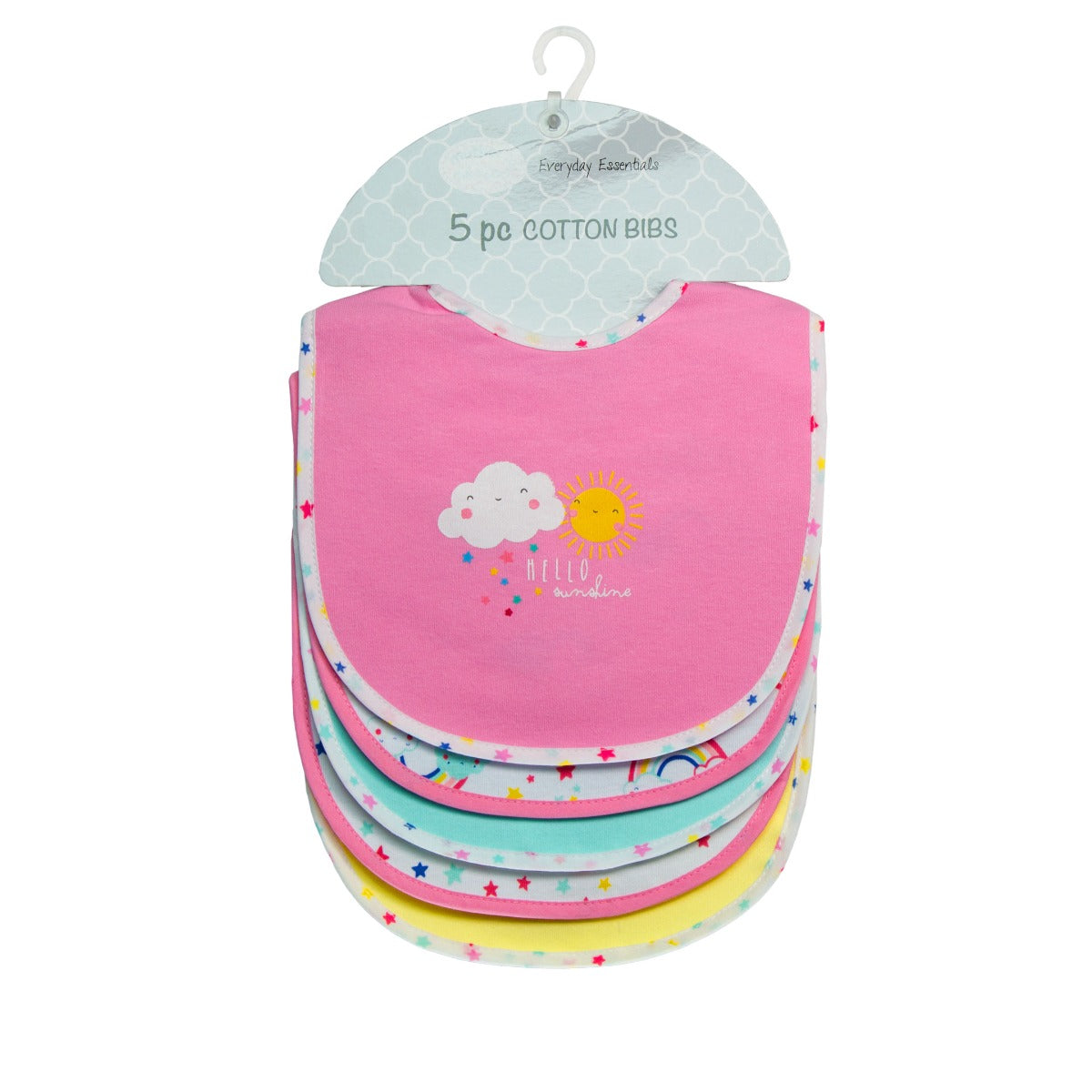 Mother'S Choice-Baby 5 Pack Bibs Girl Mothers Choice Yallatoys