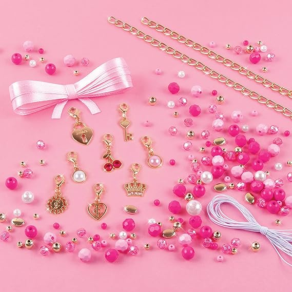 Buy Juicy Couture Perfectly Pink Bracelets DIY Charm Bracelet Making Kit | Yallatoys.com