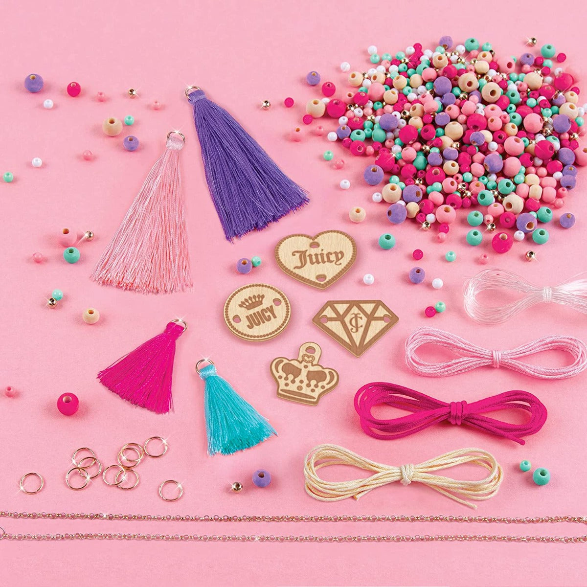 Buy Juicy Couture Trendy Tassels Bracelet Jewelry Making Kit | Yallatoys.com