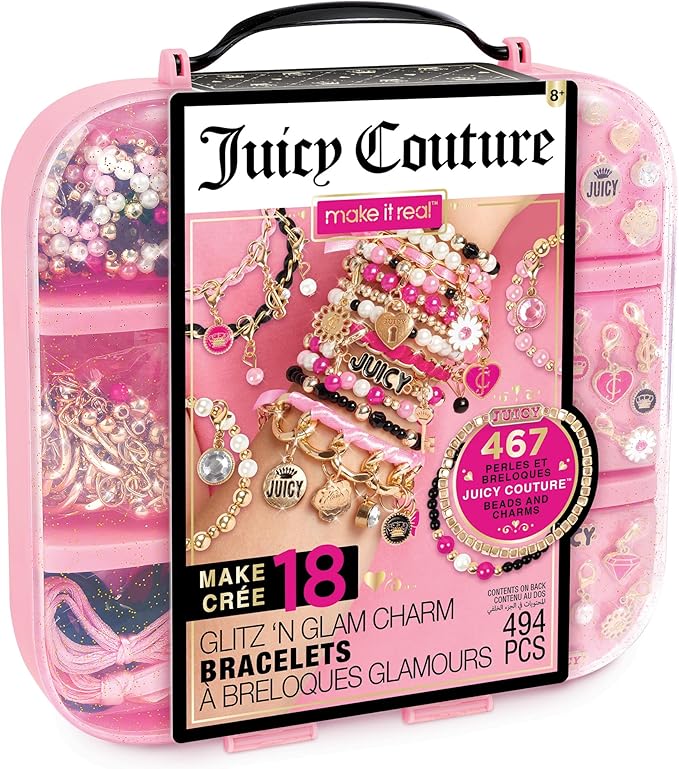 Buy Juicy Couture Glitz N Glam Charm Bracelets 494pc DIY Kit | Yallatoys.com
