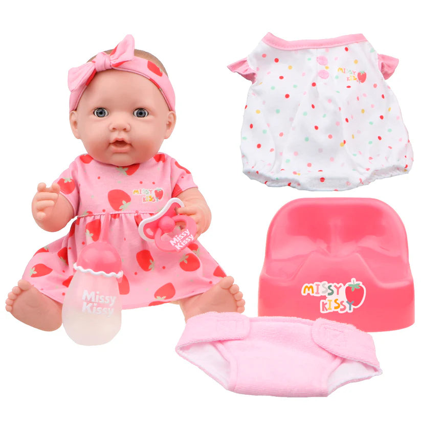 Buy JC Toys Missy Kissy Talking Doll Gift Set English Version 15Inch | Yallatoys.com