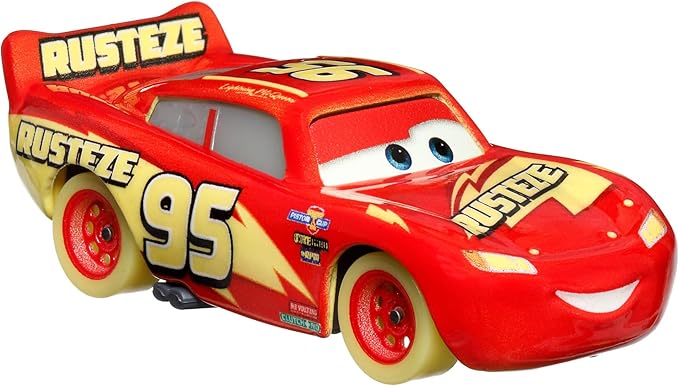 Buy Jada Glow Racers Lightning McQueen Car from Disney Pixars Cars (Sold Separately Subject To Availability) | Yallatoys.com